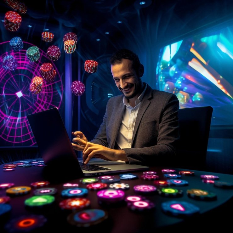 Studio live dealer halte4d dengan kamera multi-sudut dan dealer profesional
